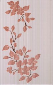 Декор Кензо светло-терракотовый Цветы 40х25 см