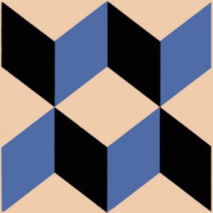 Плитка Ливерпуль геометрия черный 20,1x20,1 см
