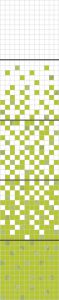 ORGANZA Mosaico Set (растяжка) Diamante-Blanco-Pistacho, 120x30 (30x30x4)