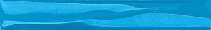 Бордюр-карандаш Волна голубой 9,9х1,5 см