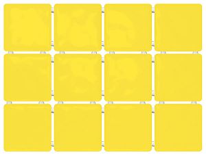 Плитка Сезоны желтый (полотно из 12 частей 9,9x9,9) 30x40 см