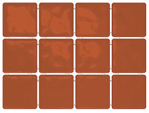 Плитка Сезоны коричневый (полотно из 12 частей 9,9x9,9) 30x40 см