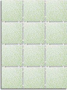 Плитка Рис зеленый (полотно из 12 част. 9,9x9,9) 30x40 см