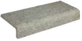 Керамическая ступень Elemeno L Grigia 12x30,5x4,2x1,2 см