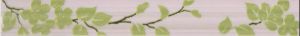 Бордюр Кензо светло-фисташковый.зеленый Цветы 40х4,8 см