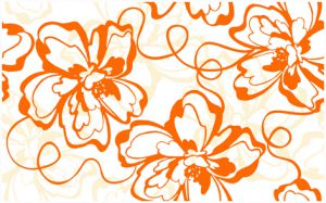 Декор Монро оранжевый (09-00-35-050-0) (94-00-35-50) 40х25 см