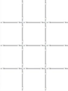 Плитка Конфетти белый (полотно из 12 част. 9,9x9,9) 30x40 см