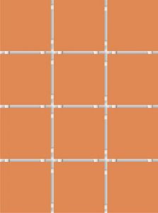 Плитка Конфетти коричневый (полотно из 12 част. 9,9x9,9) 30x40 см