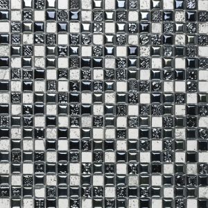 Плитка L'Antic Colonial Noohn Stone Mosaics L143101281 Air White&Silver Decor