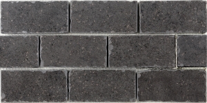 Бордюр мозаичный Фьорд черный 34,5х14,7 см