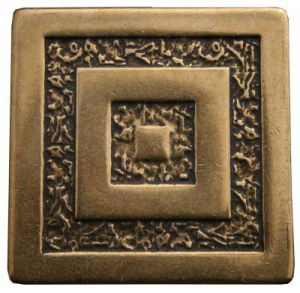 Tile "Greca" forged brass 5х5 см
