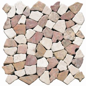 Плитка L'Antic Colonial Noohn Stone Mosaics L152801011 Broken Edge Rojo-Crema