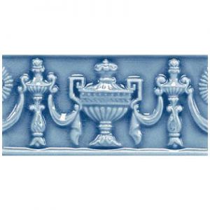 Бордюр Relieve Copas C/C Azul Oscuro 7,5х15 см