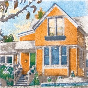 Декор Домики 9,9x9,9 см