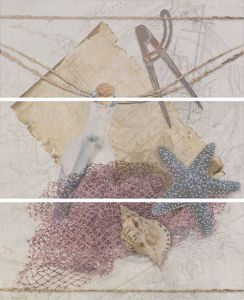 Декор Concorde Grafito Beach Perla (из 3 шт.) Размеры: 60х50 см