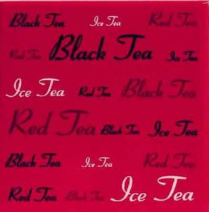 Вставка Aplauz tea czerwony, 10х10 см