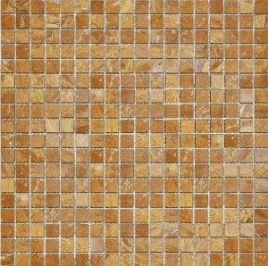 Viva Ceramica  Golden Travertin CV20048 MOS.POLISHED GOLDEN TRAVERTIN 1.5X1.5 30.5X30.5 см