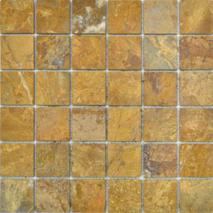 Viva Ceramica Golden Travertin CV20014 MOS.POLISHED GOLDEN TRAVERTIN 5X5 30.5X30.5 см