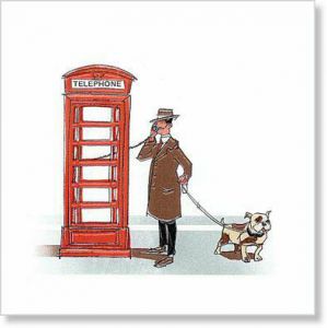 Декор Телефонная будка 20x20 см