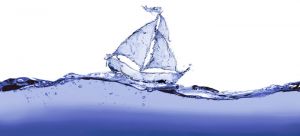 Декор DeepBlue Короблик 20х44 см