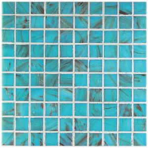 Vitrex Mosaico Vetroso Gold-Bronze GA03 Azzurro 2*2   32.5x32.5 см