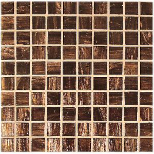 Vitrex Mosaico Vetroso Gold-Bronze GB43 Marrone 2*2 32.5х32.5 см