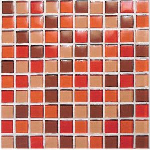 Vitrex Trasparenze CRYSTAL B мозаика MF1 Rosso Lucido Mix 2,3*2,3 30x30 см