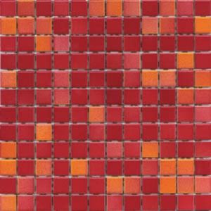 Мозаика Color Line Red Mix 7 25х25 30 × 30 см