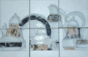 Декор Marmo Carra Coffee/Tea C/6 Beige 20x30 см