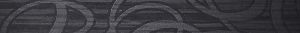 Бордюр Move Black Listello Circle / Мув Блэк Сёркл 7,2x60 см