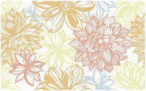 Декор Стрит-2 Цветы бежевый 25х40 см