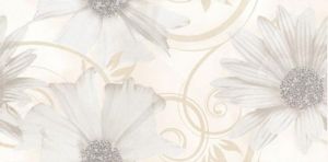 Декор Sabro bianco inserto Kwiat 29,5*59,5 см