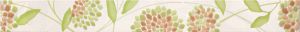 Бордюр Synthia Verde list.Kwiatek 5,3x50 см Сорт1