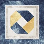 Декор Bianko-Blu Inserto Festone 10 x 10 см