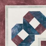 Декор Bianko-Bordeaux Angolo Greca Festone 20 x 20 см