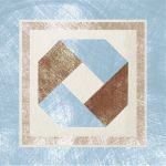 Декор Crema-Azzurro Inserto Festone 10 x 10 см