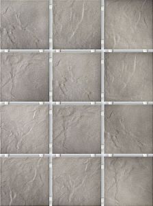 Плитка Юката серый (полотно из 12 част. 9,9x9,9) 30x40 см